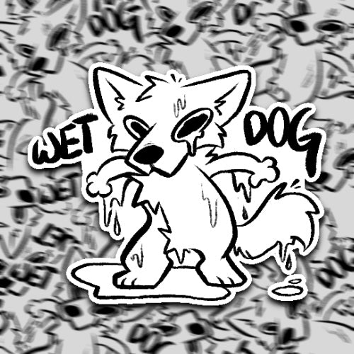 Wet Dog stickers